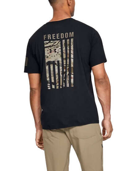 Under Armour Freedom Flag Camo Short Sleeve T-Shirt with Flag Camo graphic on back